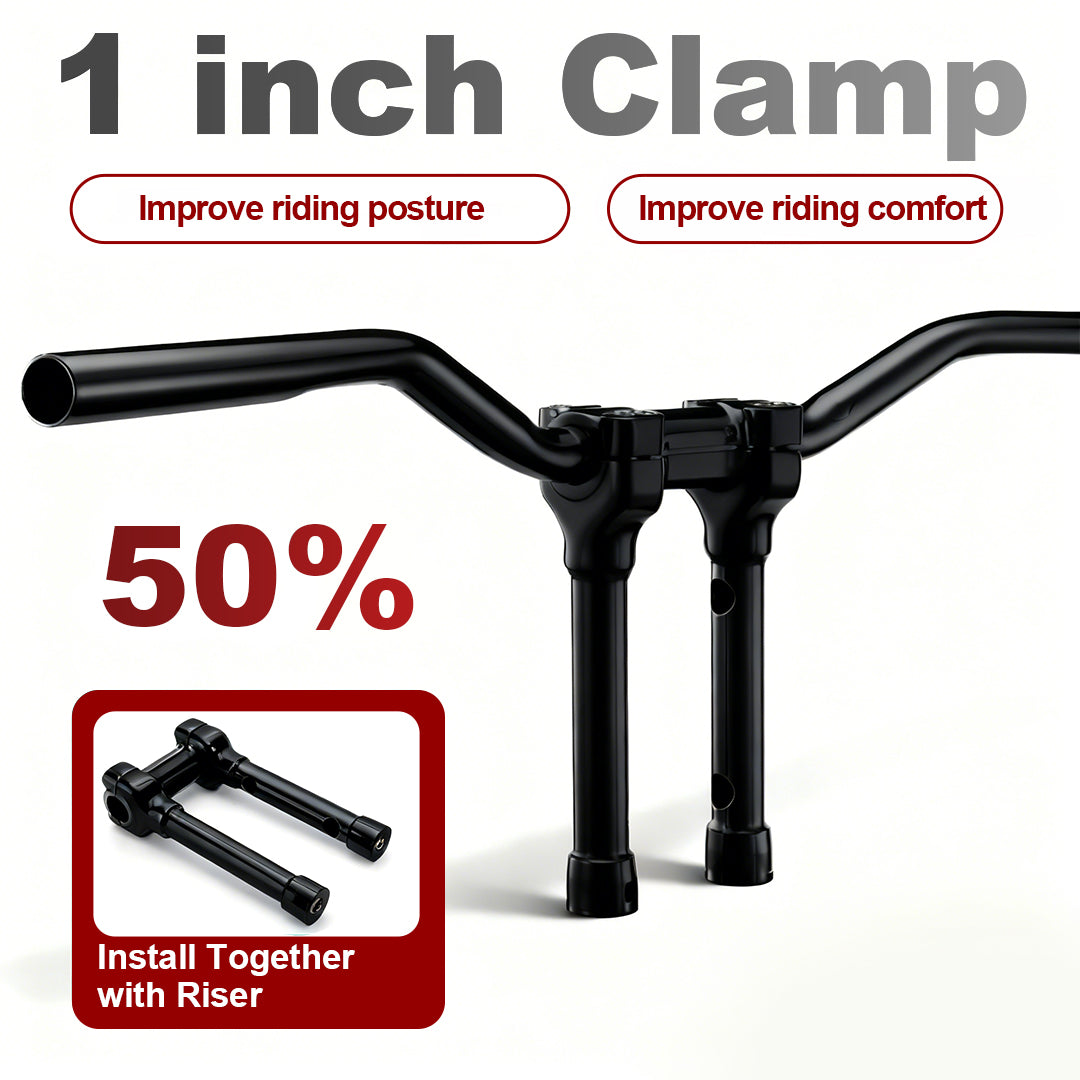 For Sportster 2010-Later 1 Inch Clamp Drag Bars