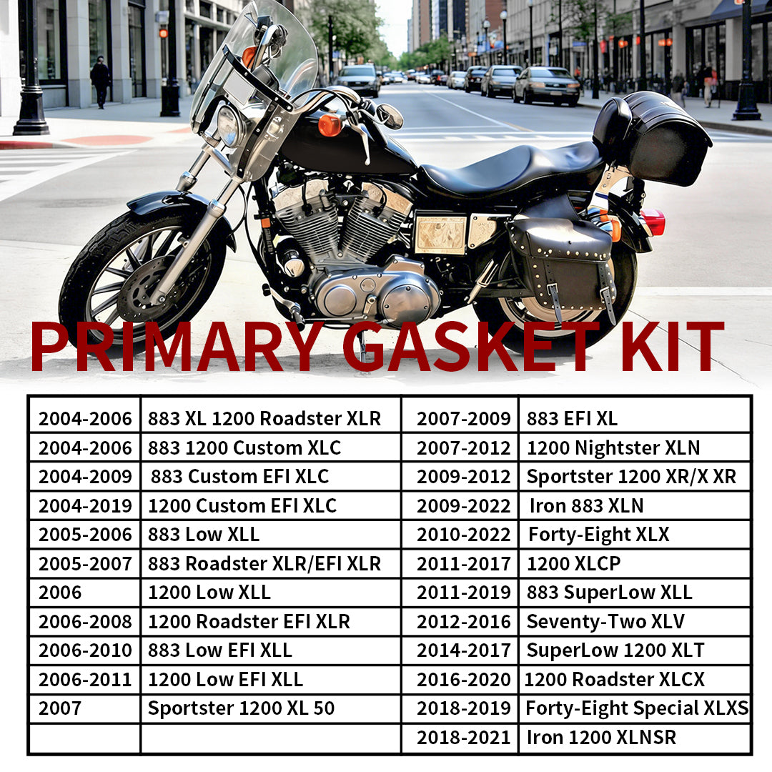 Sportster Primary Cover Gasket Seal Kit for Harley Sportster XL 2004-2022 Iron 883 1200