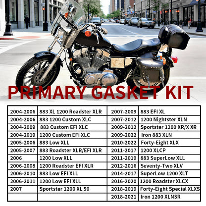 Sportster Primary Cover Gasket Seal Kit for Harley Sportster XL 2004-2022 Iron 883 1200