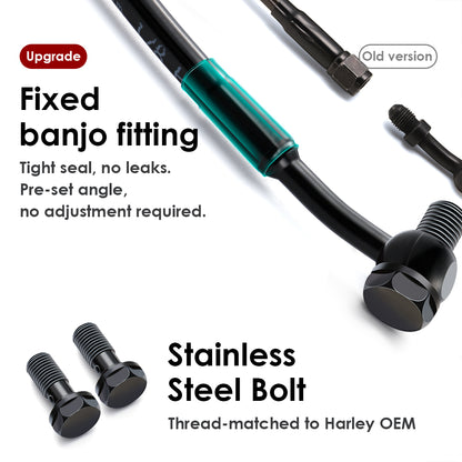 For Harley Sportster/Softail 2004-Later Front Brake Lines