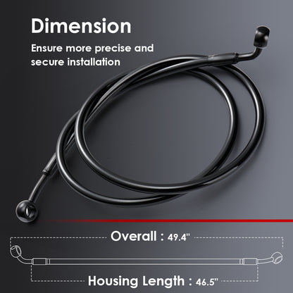 For Harley Sportster/Softail 2004-Later Front Brake Lines