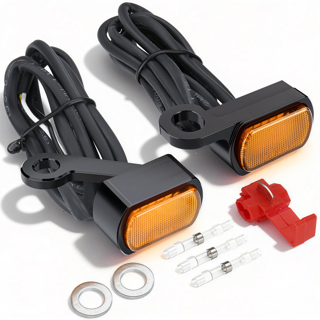 For Harley Sportster XL 2004-Later Led Turn Signal Light Mini Size Blinkers Front Running Light