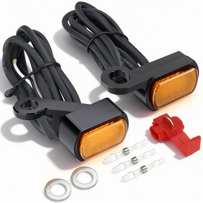 For Harley Sportster XL 2004-Later Led Turn Signal Light Mini Size Blinkers Front Running Light