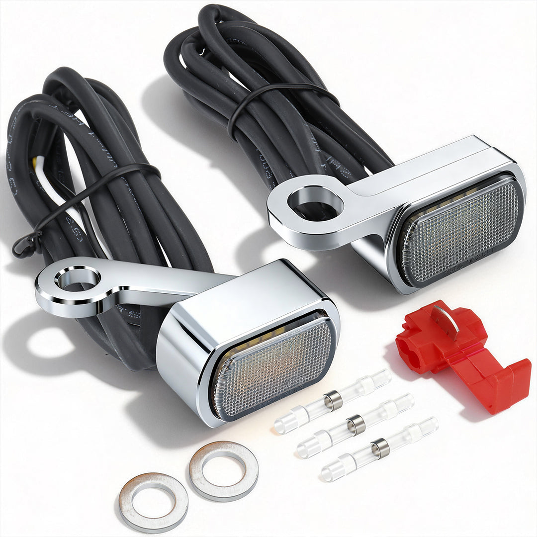 For Harley Sportster XL 2004-Later Led Turn Signal Light Mini Size Blinkers Front Running Light