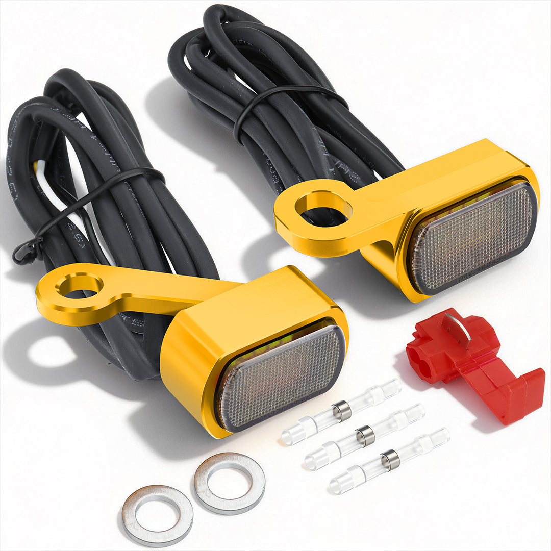 For Harley Sportster XL 2004-Later Led Turn Signal Light Mini Size Blinkers Front Running Light