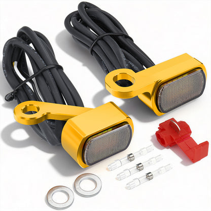 For Harley Sportster XL 2004-Later Led Turn Signal Light Mini Size Blinkers Front Running Light