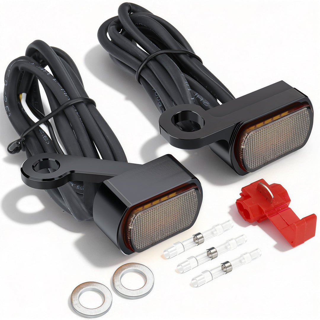 For Harley Sportster XL 2004-Later Led Turn Signal Light Mini Size Blinkers Front Running Light