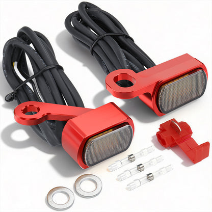 For Harley Sportster XL 2004-Later Led Turn Signal Light Mini Size Blinkers Front Running Light