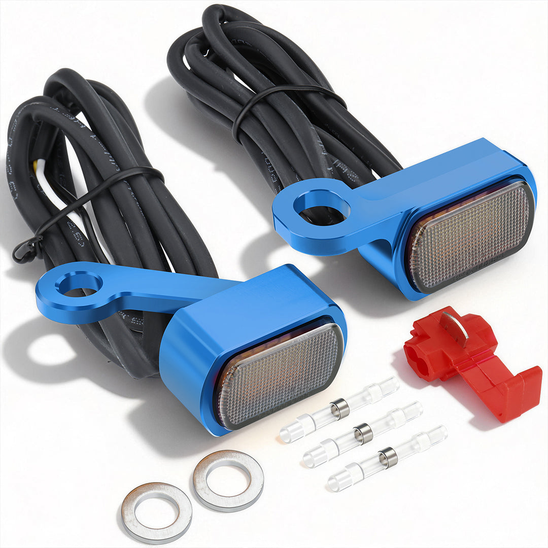 For Harley Sportster XL 2004-Later Led Turn Signal Light Mini Size Blinkers Front Running Light