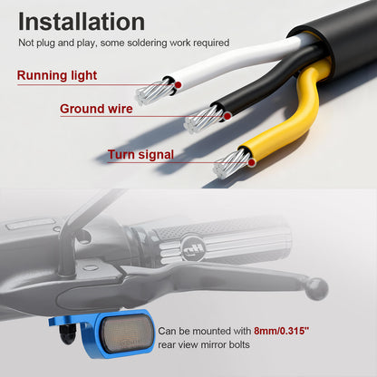 For Harley Sportster XL 2004-Later Led Turn Signal Light Mini Size Blinkers Front Running Light