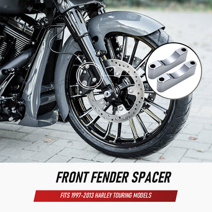 For Touring 1997-2013  Front Fender Spacers Mount Bracket