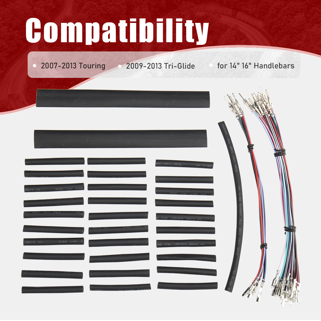 For Harley Touring 2007-2013 Handlebar Wiring Extension Harness kits