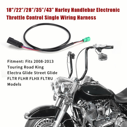 For Harley Touring 2008-2013 Extensions Heated-Grip Wire Harness