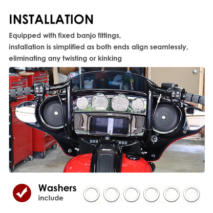 For Harley Touring 2008-2013 Front Brake Lines