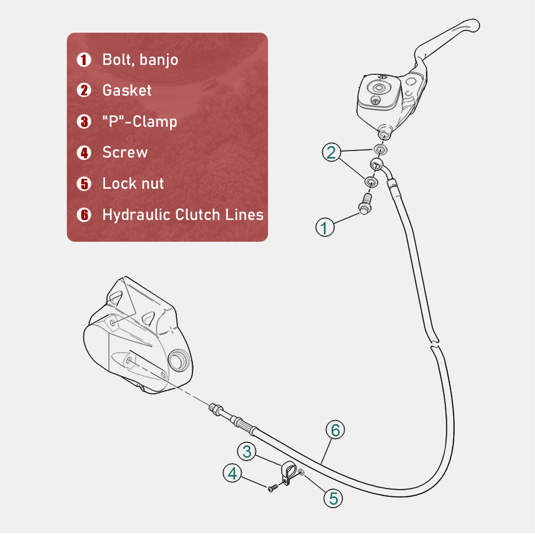 For Harley Touring 2009-2012 Hydraulic Clutch Cable