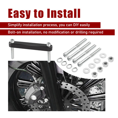 For Touring 2014-Later Front Fender Spacers Bracket Riser