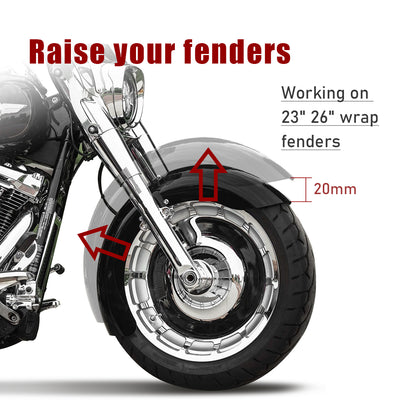 For Touring 2014-Later Front Fender Spacers Bracket Riser