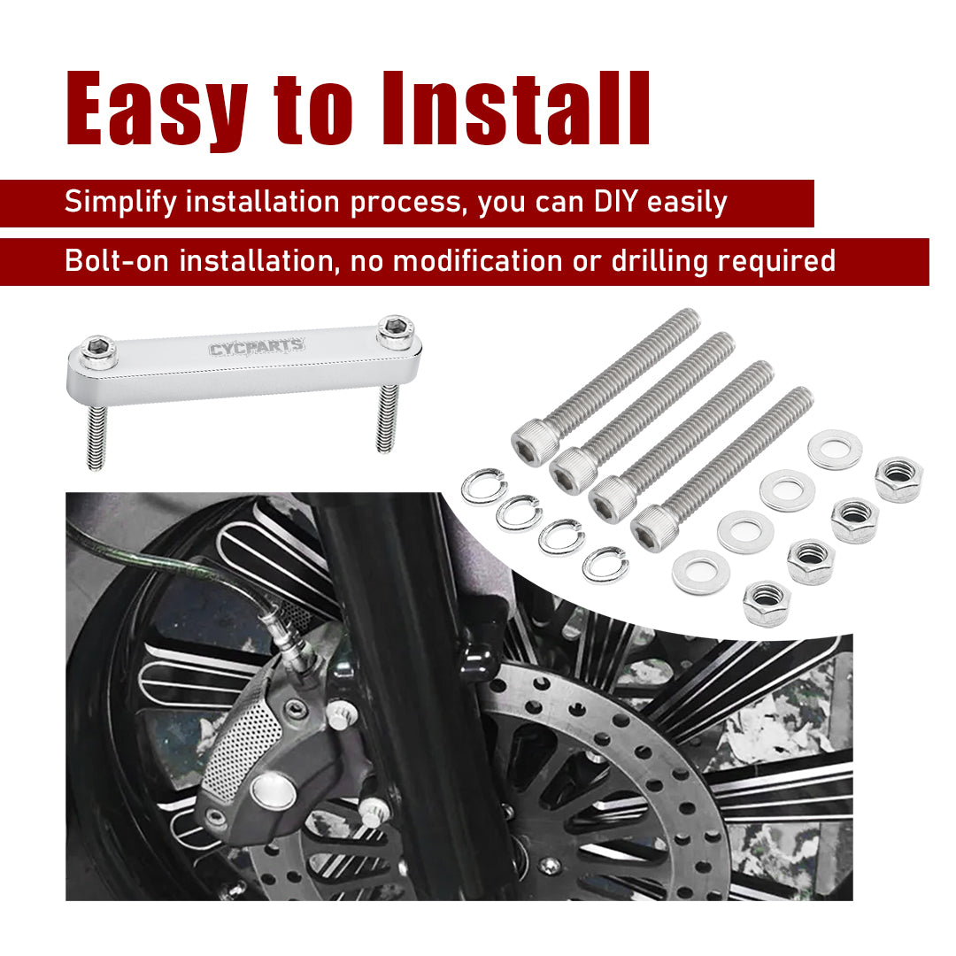For Touring 2014-Later Front Fender Spacers Bracket Riser