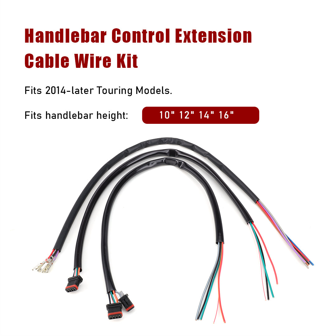 For Harley Touring/Softail 2016-2023 Handlebar Wire Extension CAN-Bus & TBW Wire Harness Extended Set