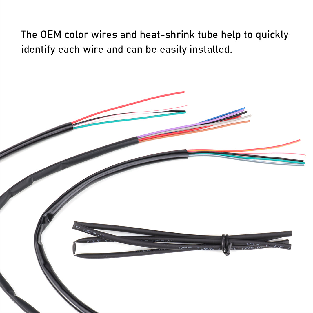 For Harley Touring/Softail 2016-2023 Handlebar Wire Extension CAN-Bus & TBW Wire Harness Extended Set