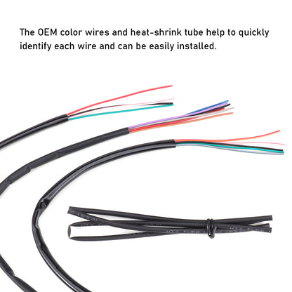 For Harley Touring/Softail 2016-2023 Handlebar Wire Extension CAN-Bus & TBW Wire Harness Extended Set
