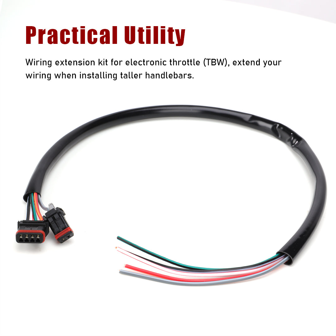 For Harley Touring/Softail 2016-2023 Handlebar Wire Extension CAN-Bus & TBW Wire Harness Extended Set