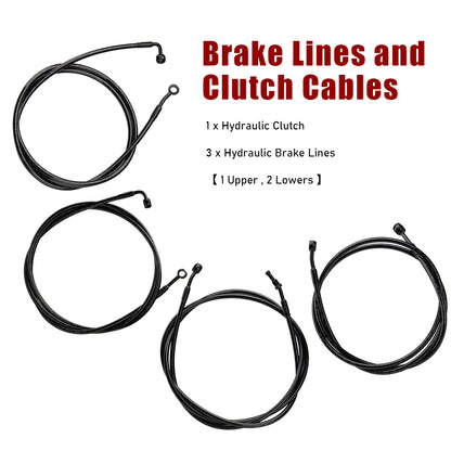 For Harley Touring 2017-2020 Handlebar Extended Cable Kits with ABS