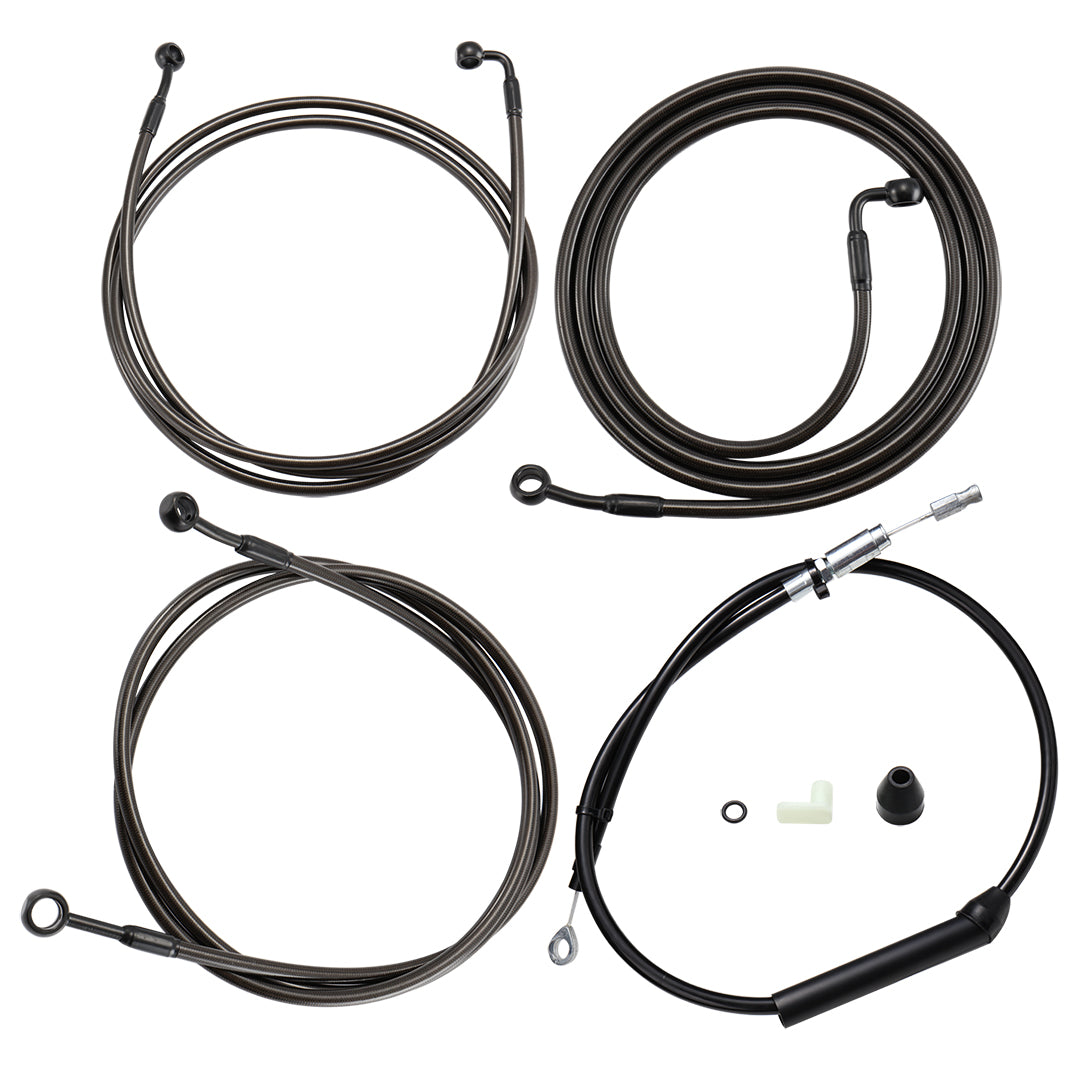 For Harley Touring 2021-2023 Handlebar Cable Kit with Brake Lines and Clutch Cable