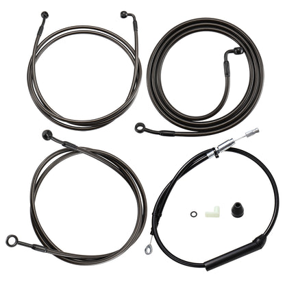 For Harley Touring 2021-2023 Handlebar Cable Kit with Brake Lines and Clutch Cable