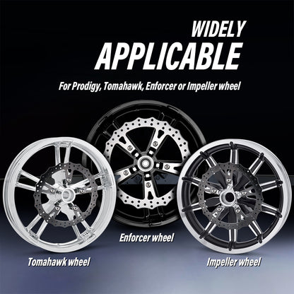 For Harley 2009-Later Touring models 14 Inch Front Brake Dual Disc Rotors with Caliper Adapter