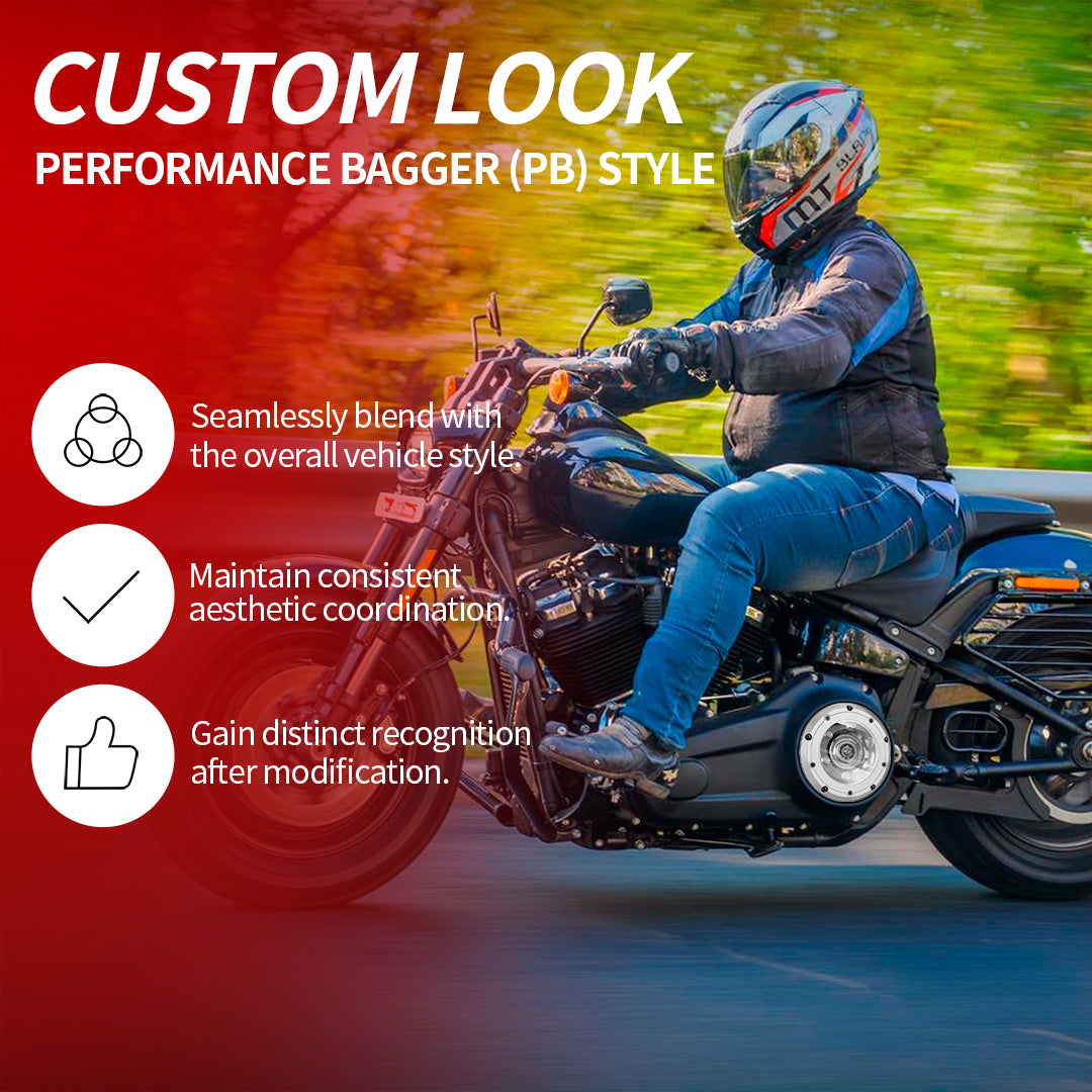 Transparent Derby Cover for 1999-2017 Touring/Dyna/Softail