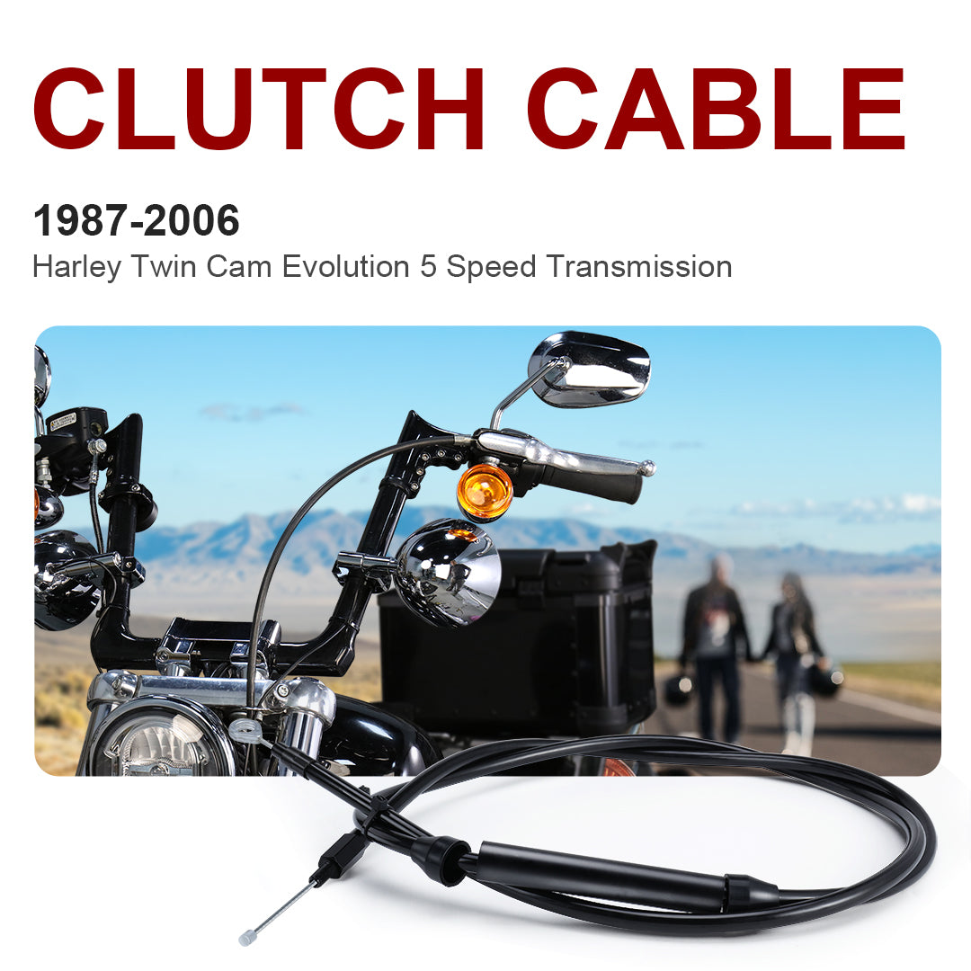 For Harley Twin Cam 1987-2006 Evolution 5 Speed Transmission Clutch Cable