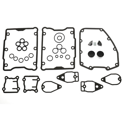 Twin Cam Change Rocker/Breather/Tappet/Cam Cover Gaskets/Seal+Tensioner Pad Kit for Harley Softail Dyna Touring 1999-2005