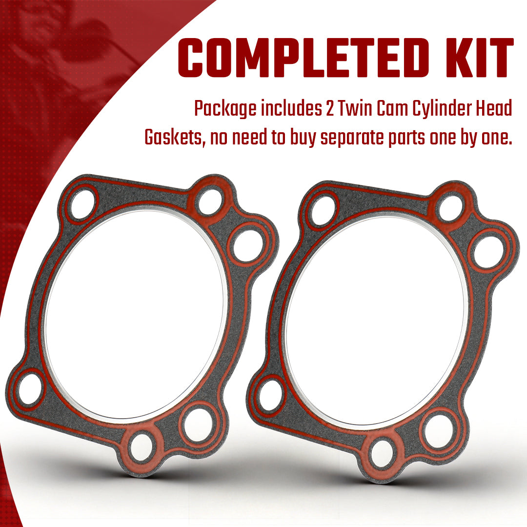 Twin Cam Cylinder Head Gaskets Kit for Harley Softail Dyna Touring 1999-Later
