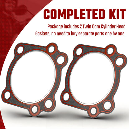 Twin Cam Cylinder Head Gaskets Kit for Harley Softail Dyna Touring 1999-Later