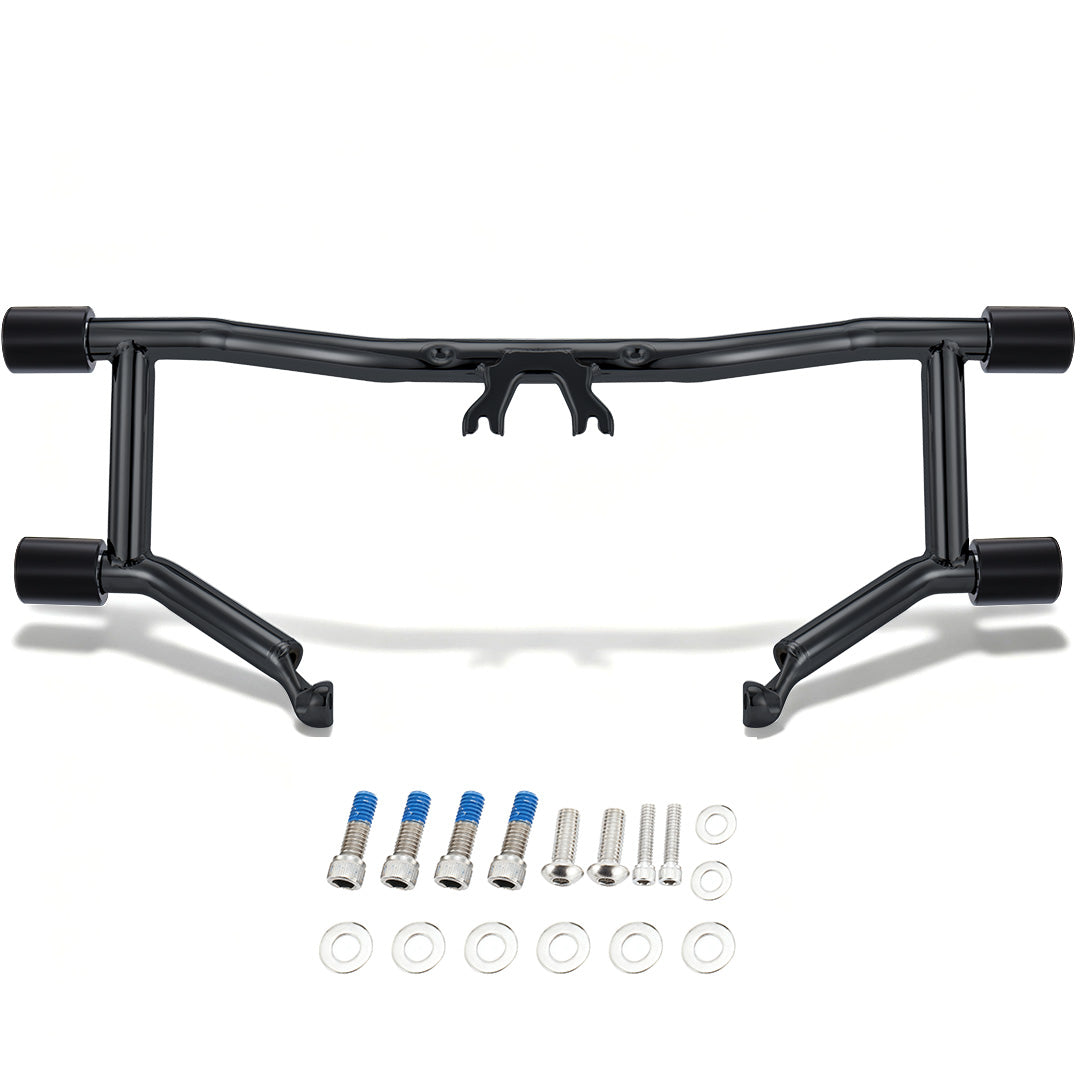 Universal Front Engine Guard Highway Peg Two-Step Crash Bar for 2014-Later Harley Touring
