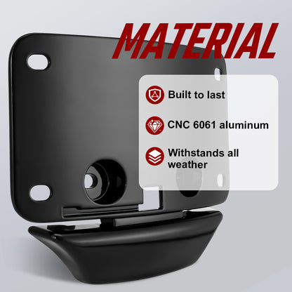 Universal License Plate Mount Bracket-CNC 6061 Aluminum For Harley Touring