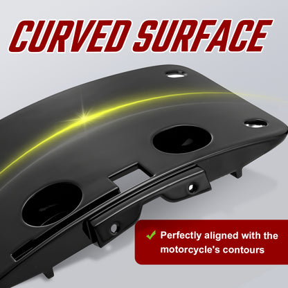 Universal License Plate Mount Bracket-CNC 6061 Aluminum For Harley Touring