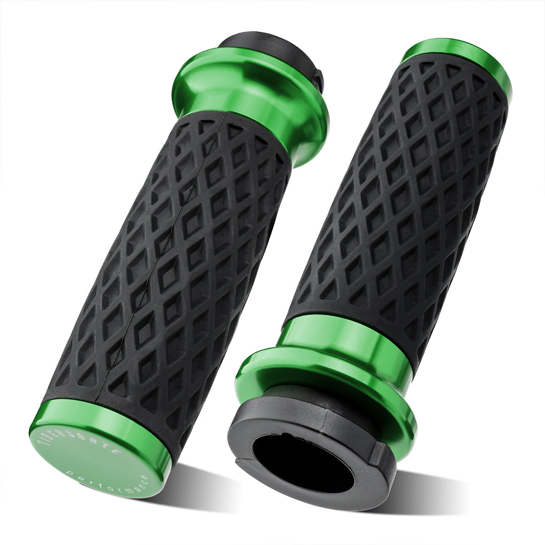 Universal Silicone Handlebar Grips with Front & Rear End Cap for Harley Dyna Softail Touring Sportster 1996-Later