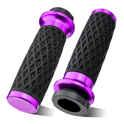 Universal Silicone Handlebar Grips with Front & Rear End Cap for Harley Dyna Softail Touring Sportster 1996-Later
