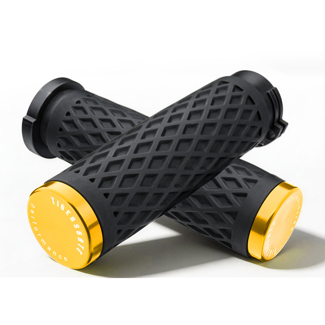 Universal Silicone Handlebar Grips with Rear End Cap for Harley 1996-Later