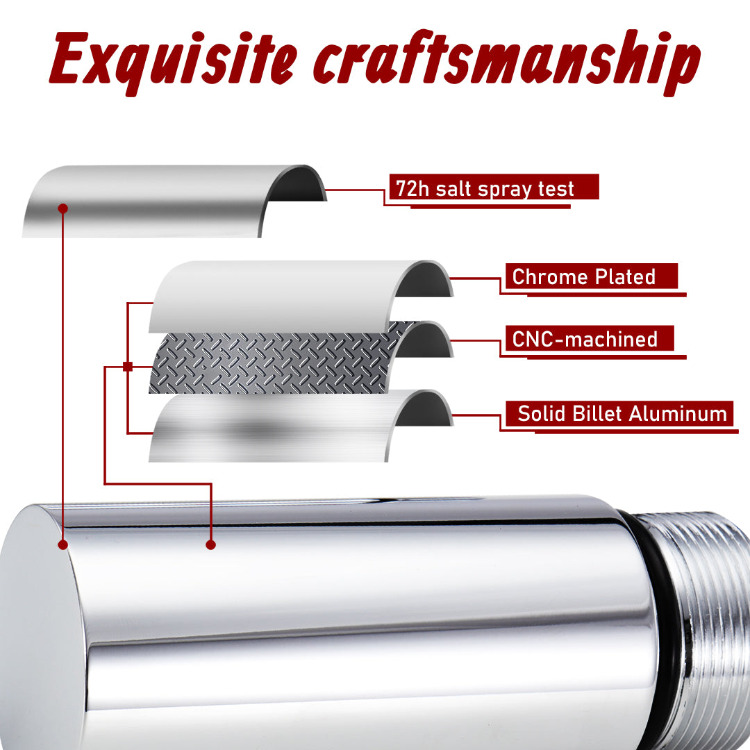 Universal Sportster/ Dyna 3/4/5 Inch 39mm Fork Tube Extensions