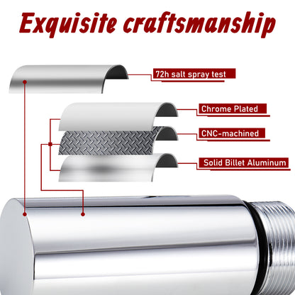 Universal Sportster/ Dyna 3/4/5 Inch 39mm Fork Tube Extensions