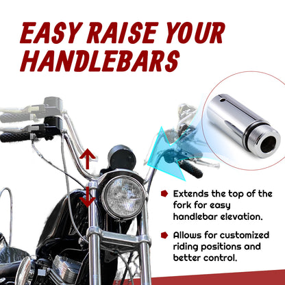 Universal Sportster/ Dyna 3/4/5 Inch 39mm Fork Tube Extensions